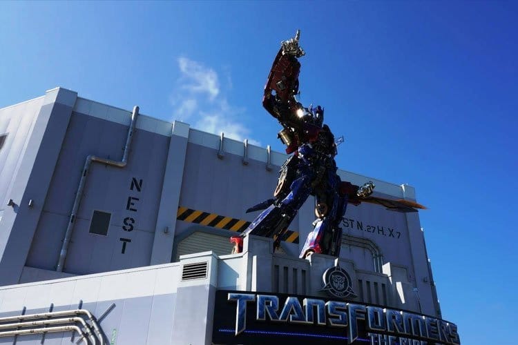 Transformers en Universal Studios en Orlando Florida
